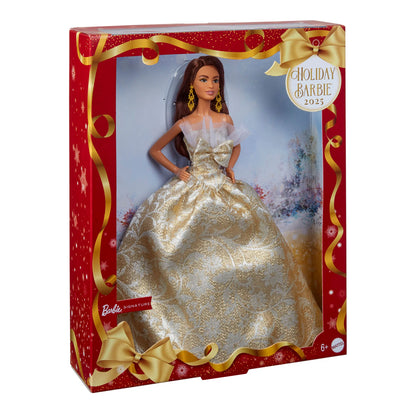 2025 Holiday Barbie Doll 3 - Brunette Hair with CoA - Mattel Creations - image 2