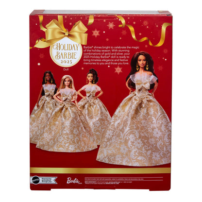 2025 Holiday Barbie Doll 3 - Brunette Hair with CoA - Mattel Creations - image 3
