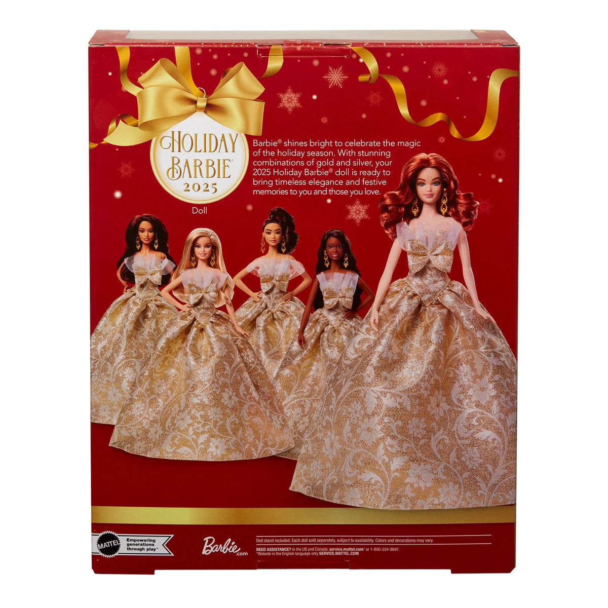 2025 Holiday Barbie Doll 1 - Red Hair with CoA - Mattel Creations - image 14