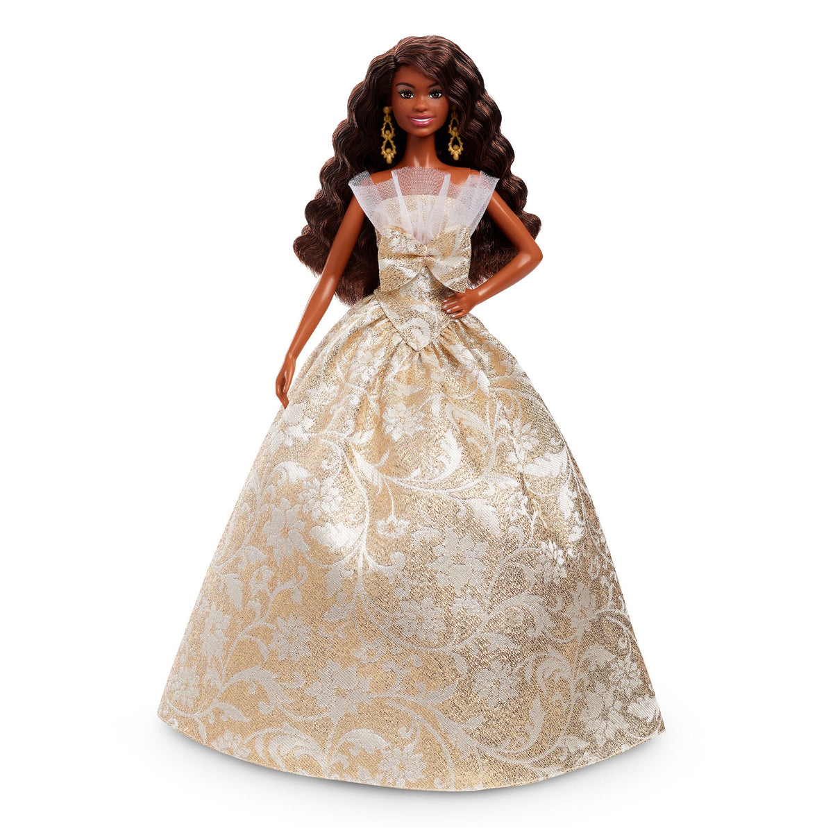 2025 Holiday Barbie Doll 4 Dark Hair with CoA - Mattel Creations - image 5