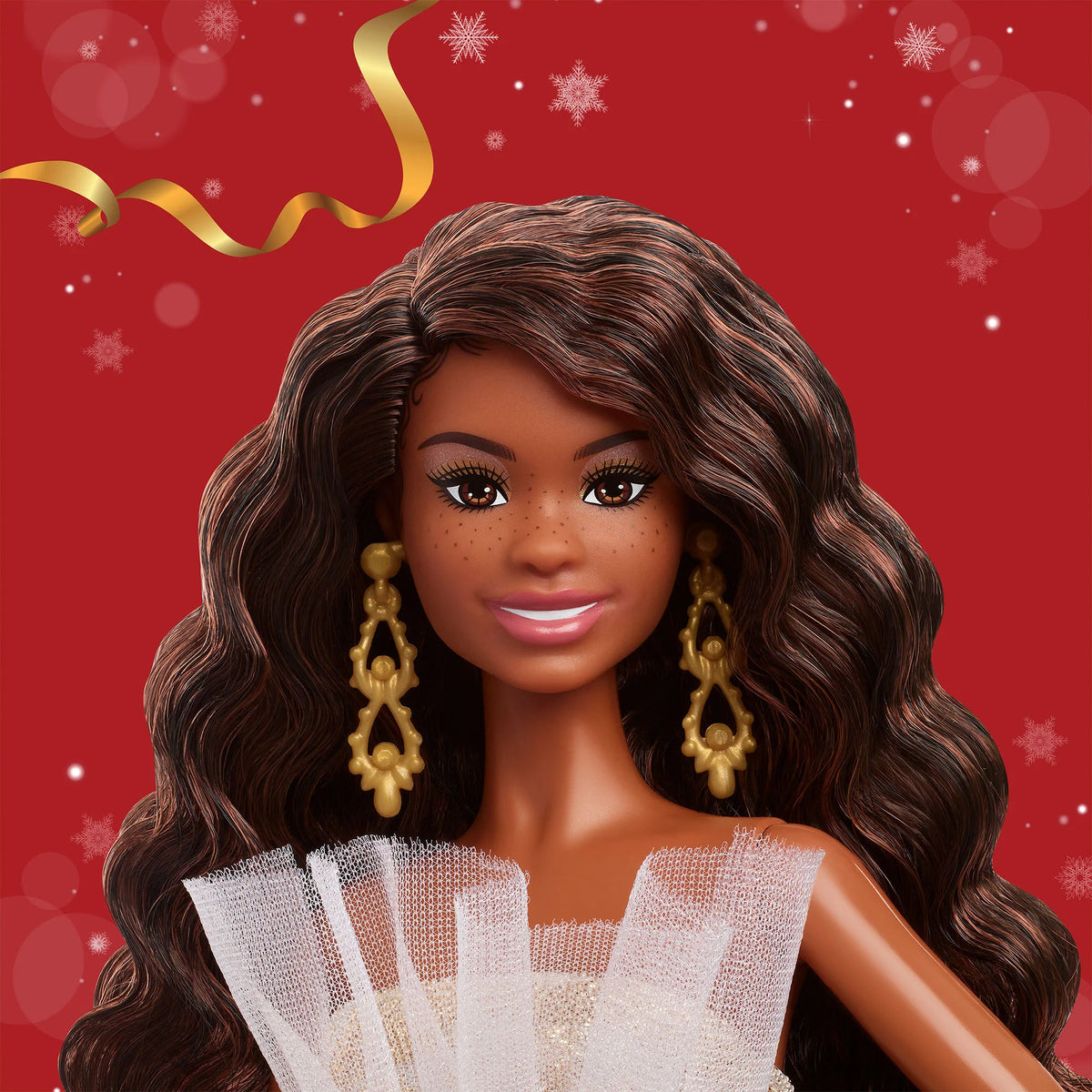 2025 Holiday Barbie Doll 4 Dark Hair with CoA - Mattel Creations - image 7