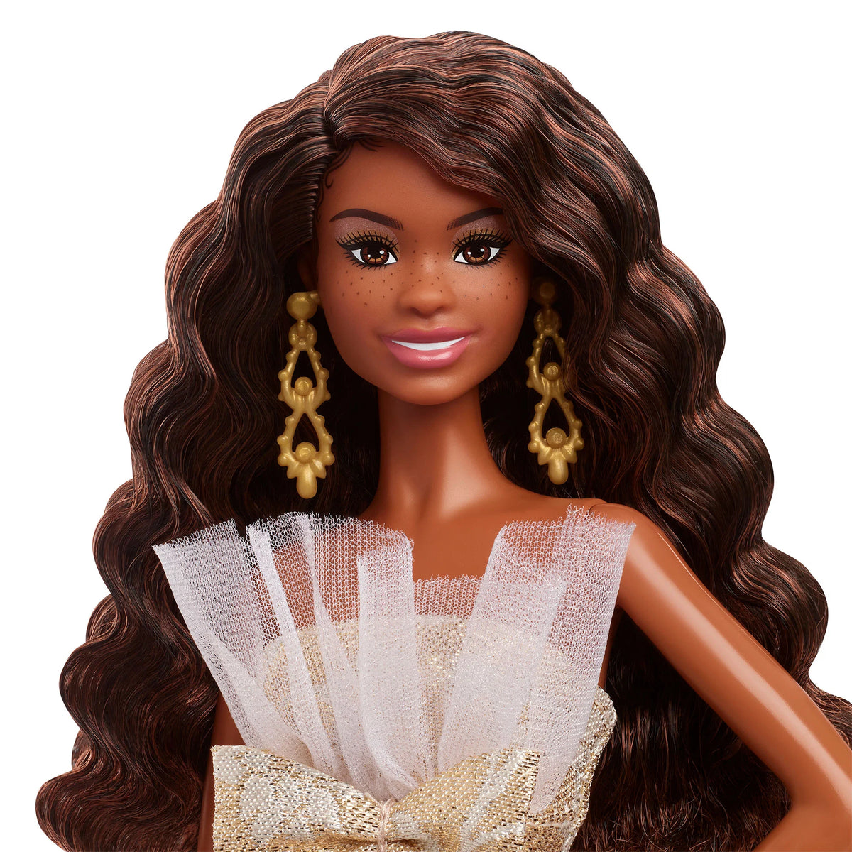 2025 Holiday Barbie Doll 4 Dark Hair with CoA - Mattel Creations - image 9