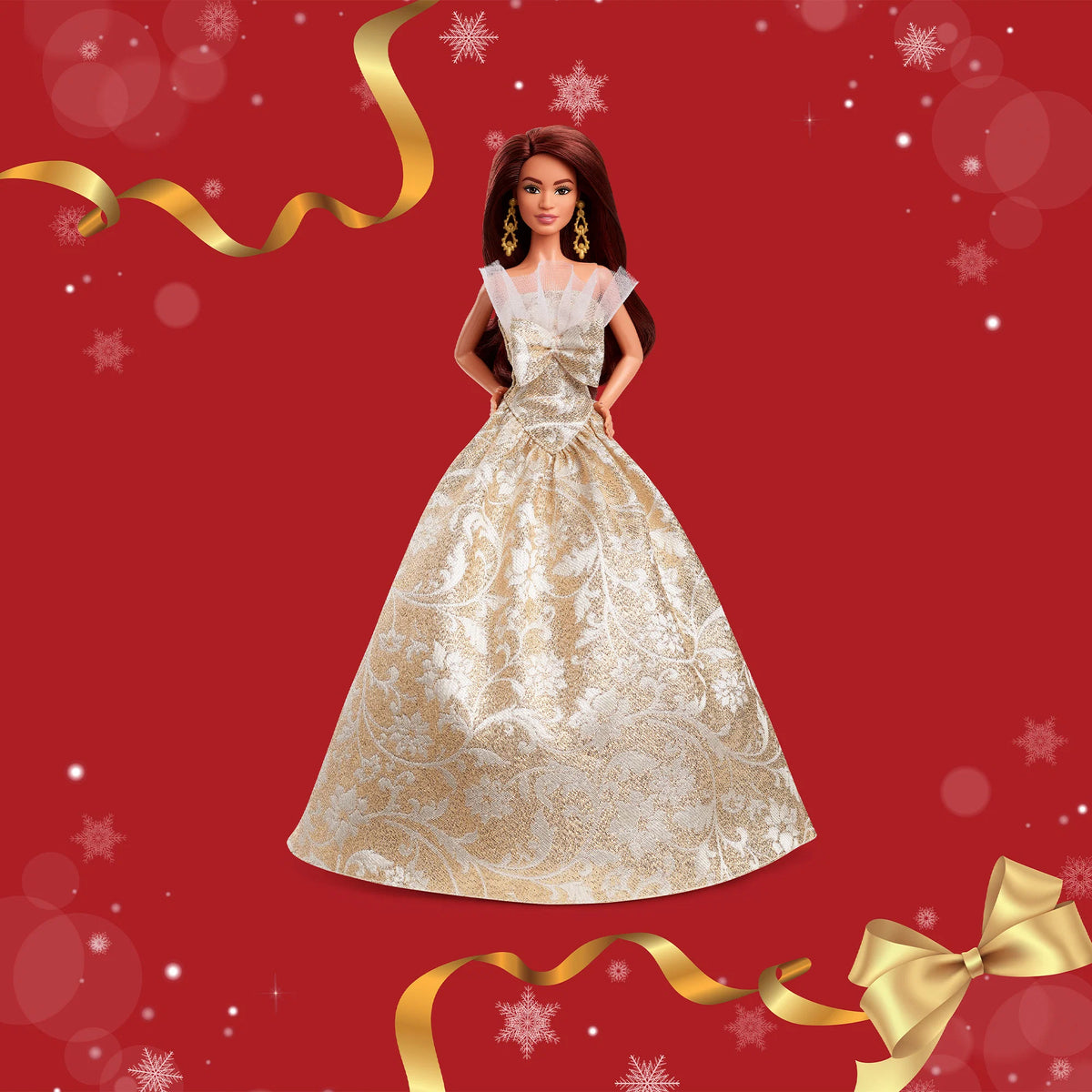 2025 Holiday Barbie Doll 3 - Brunette Hair with CoA - Mattel Creations - image 6