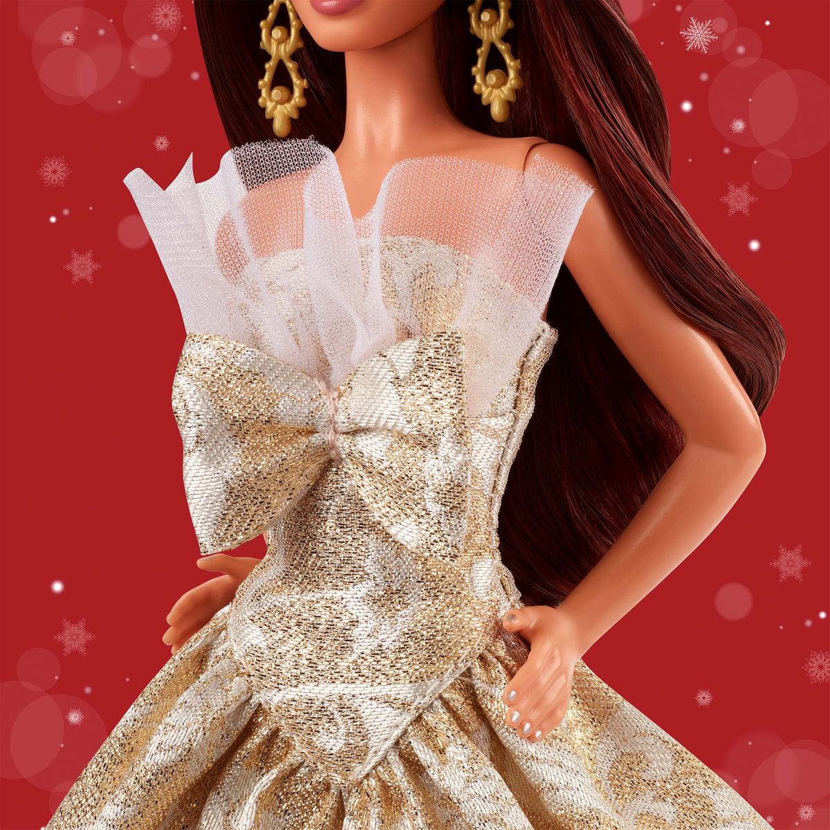 2025 Holiday Barbie Doll 3 - Brunette Hair with CoA - Mattel Creations - image 10