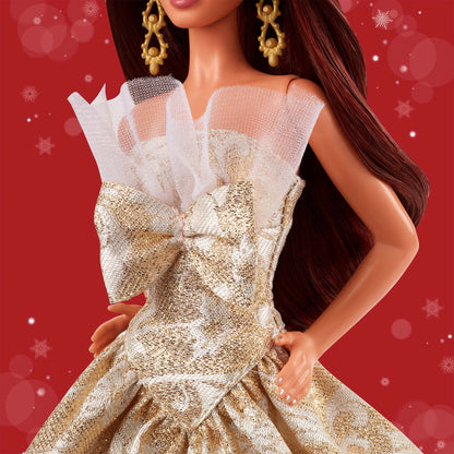 2025 Holiday Barbie Doll 3 - Brunette Hair with CoA - Mattel Creations - image 10