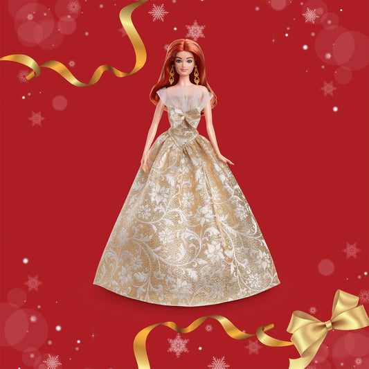 2025 Holiday Barbie Doll 1 - Red Hair with CoA - Mattel Creations