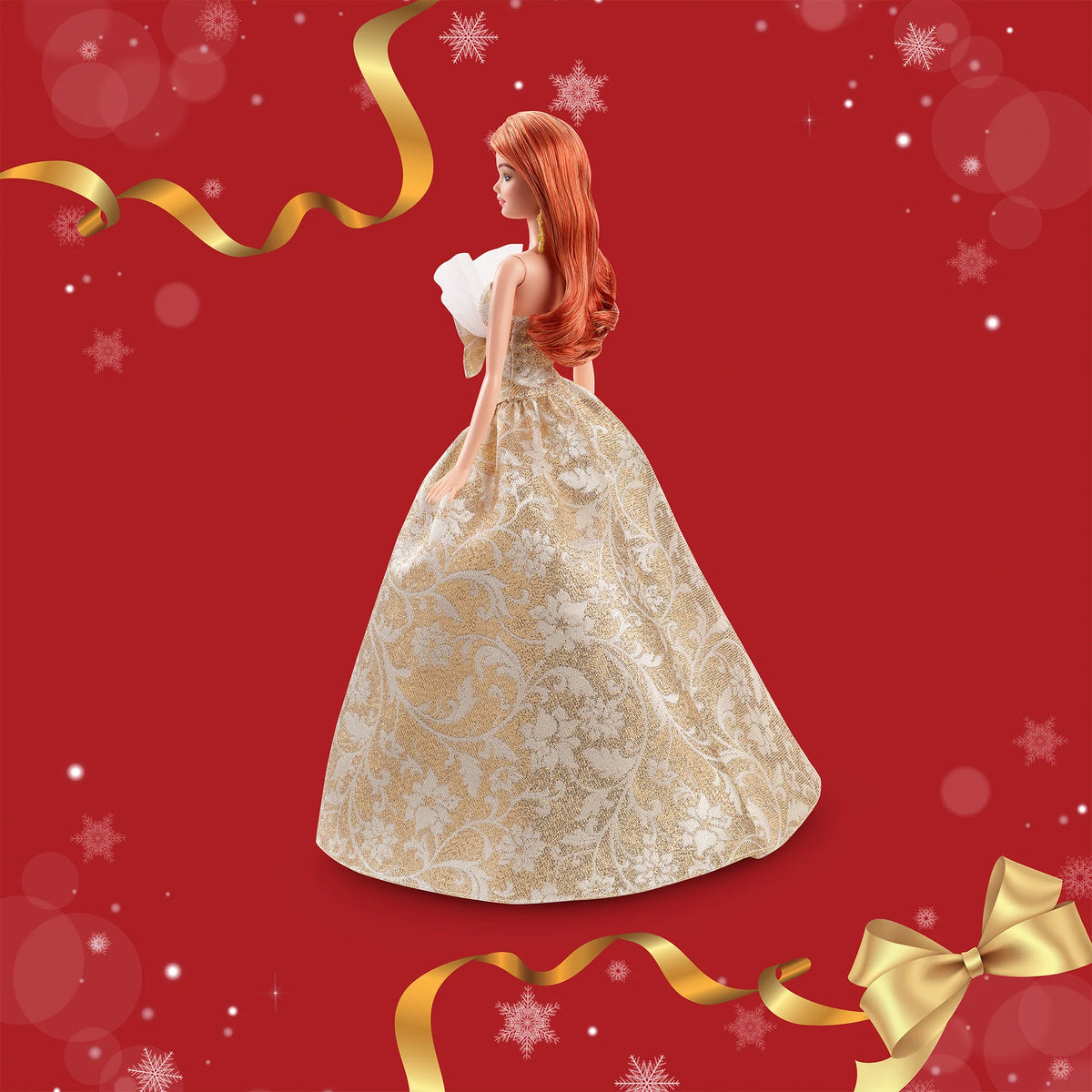 2025 Holiday Barbie Doll 1 - Red Hair with CoA - Mattel Creations - image 4