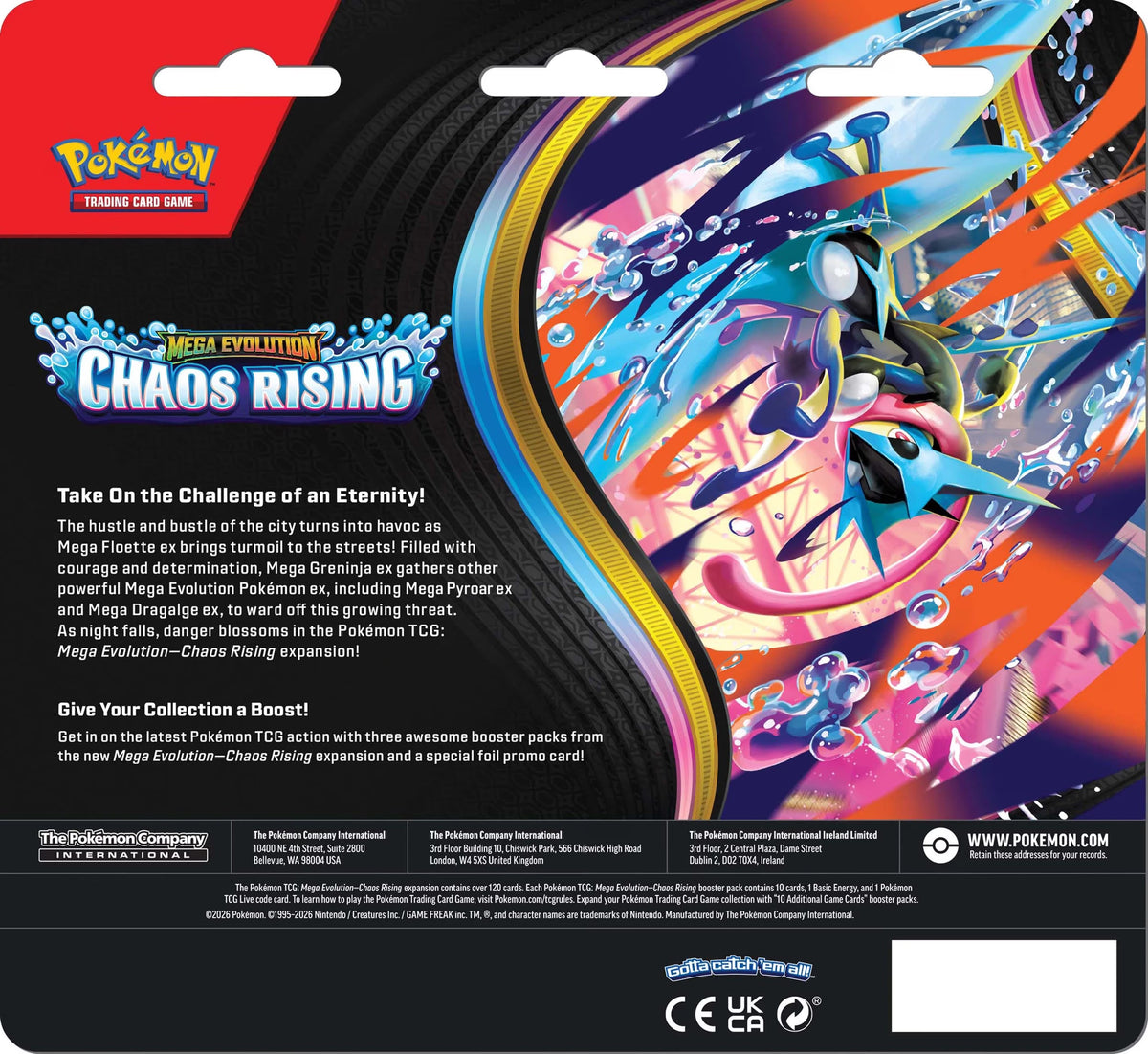 Pokemon TCG: Mega Evolution Chaos Rising 3 Booster Blister - image 2