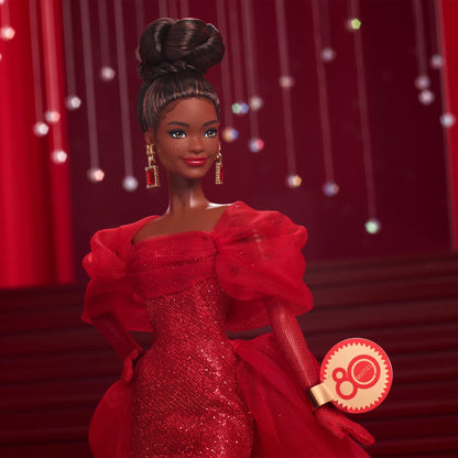 Mattel 80th Anniversary Barbie Doll - Brunette with CoA - Mattel Creations - image 4