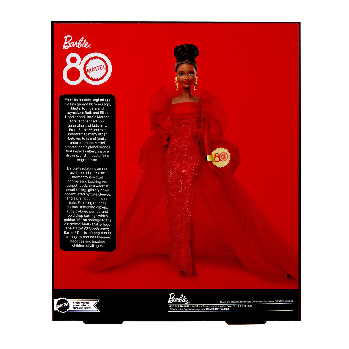 Mattel 80th Anniversary Barbie Doll - Brunette with CoA - Mattel Creations - image 5