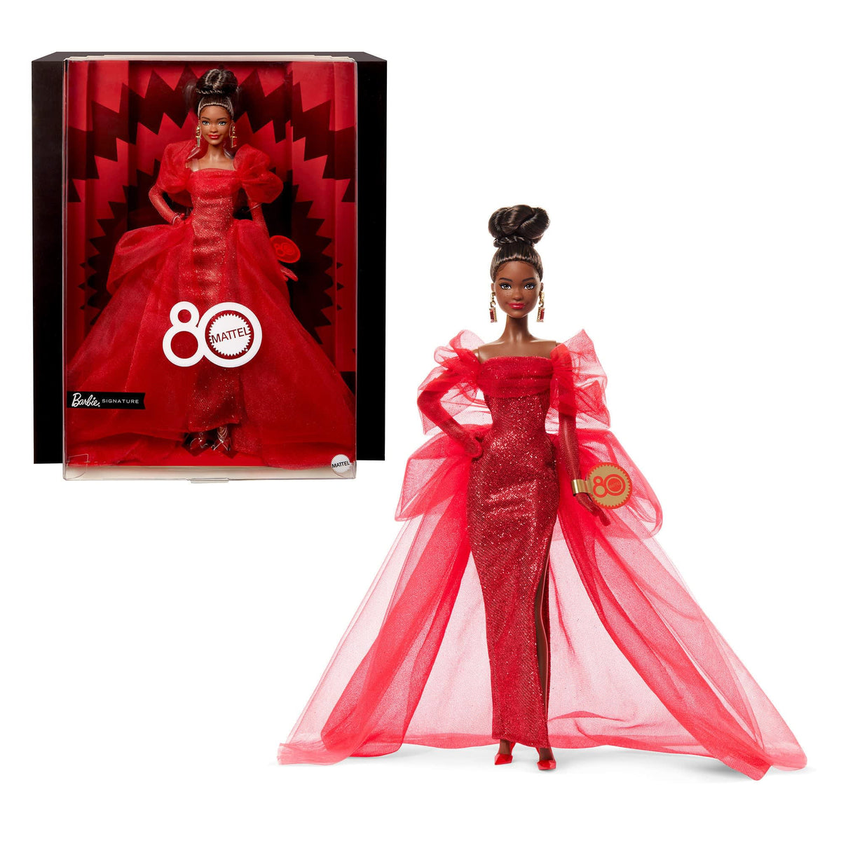 Mattel 80th Anniversary Barbie Doll - Brunette with CoA - Mattel Creations - image 6