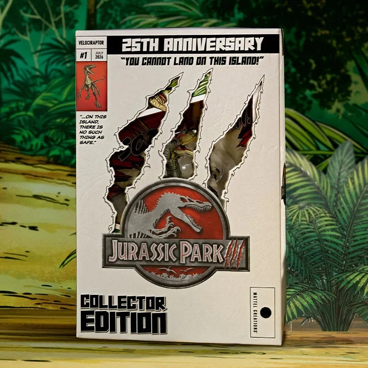 Jurassic World Hammond Collection 25th Anniversary Comic-Style Velociraptor - Collectors SDCC Release