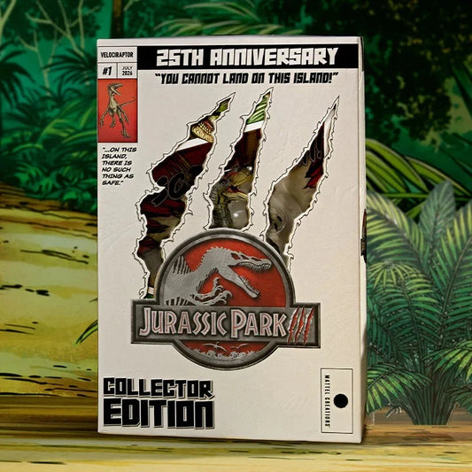 Jurassic World Hammond Collection 25th Anniversary Comic-Style Velociraptor - Collectors SDCC Release