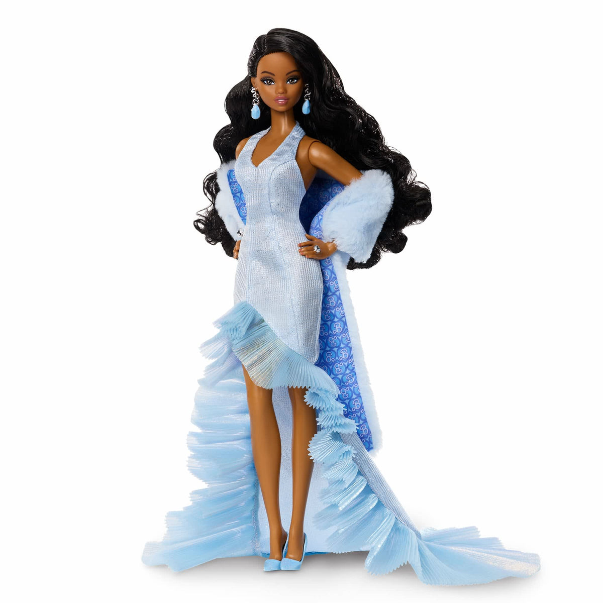 Barbie Gala Collection Sky-Blue Doll Gown with CoA - Barbie Club 59 Exclusive - image 5
