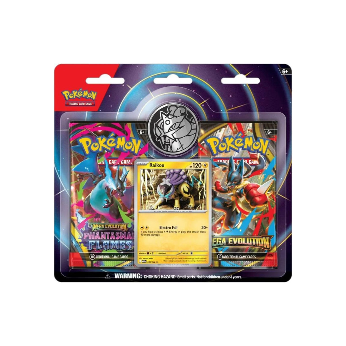 Pokemon TCG: Mega Evolution - Phantasmal Flames 2-Pack Blister (Raikou)
