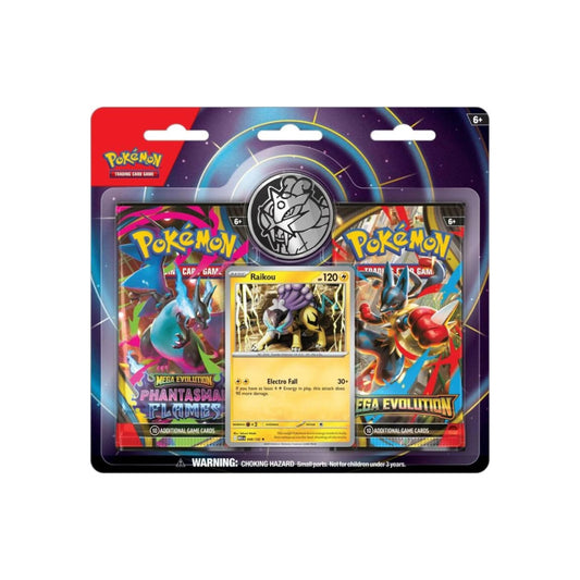 Pokemon TCG: Mega Evolution - Phantasmal Flames 2-Pack Blister (Raikou)
